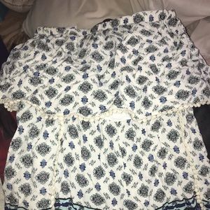 Strapless romper, size m